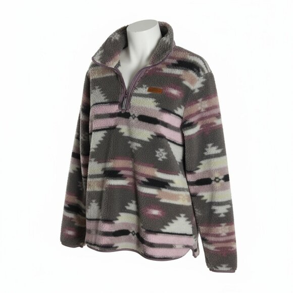 Simply Southern Turtle Fleece Quarter Zip Pullover Sweater size XL - Picture 3 of 11